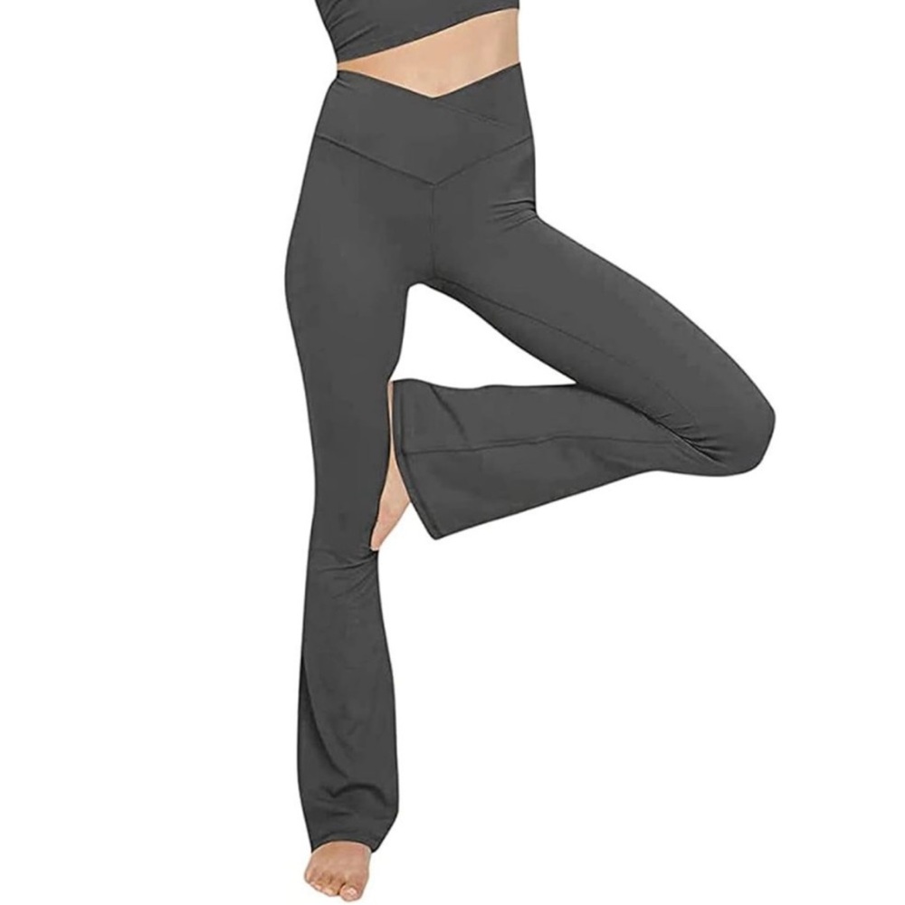 NWT. UEU‎ Elastic High Waist Leggings Flare  Fitness Pants For Women Size XXL